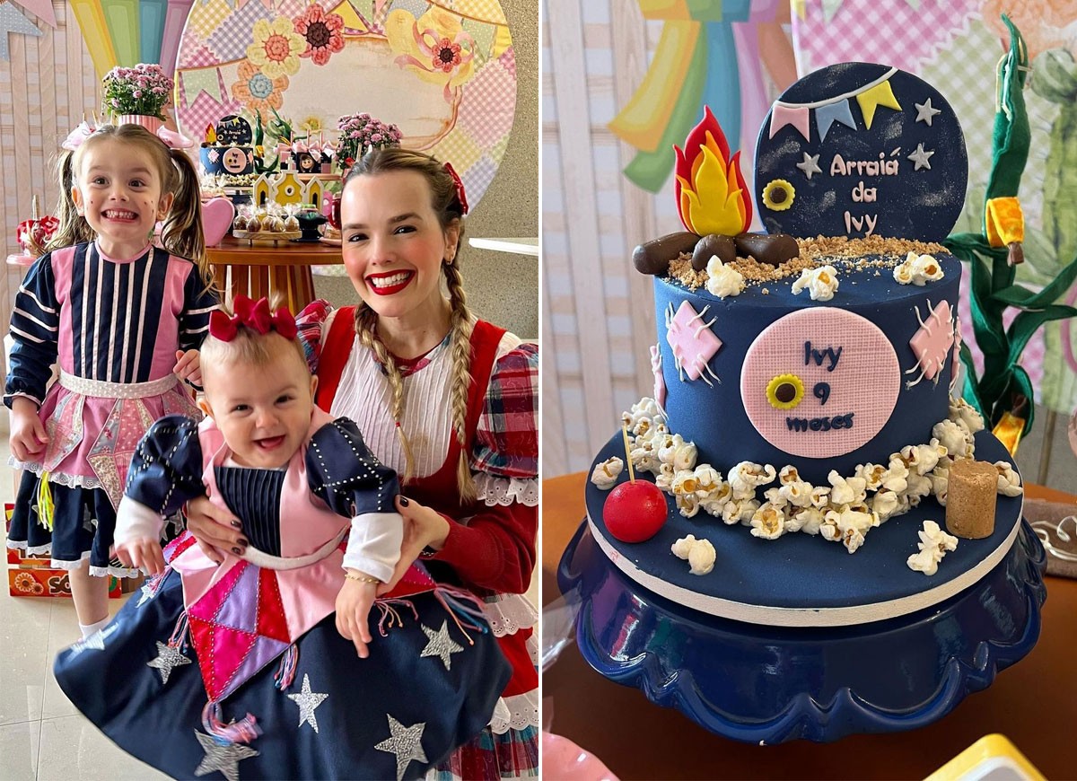 Thaeme comemora o 9º mesversário da filha com o tema Chapeuzinho