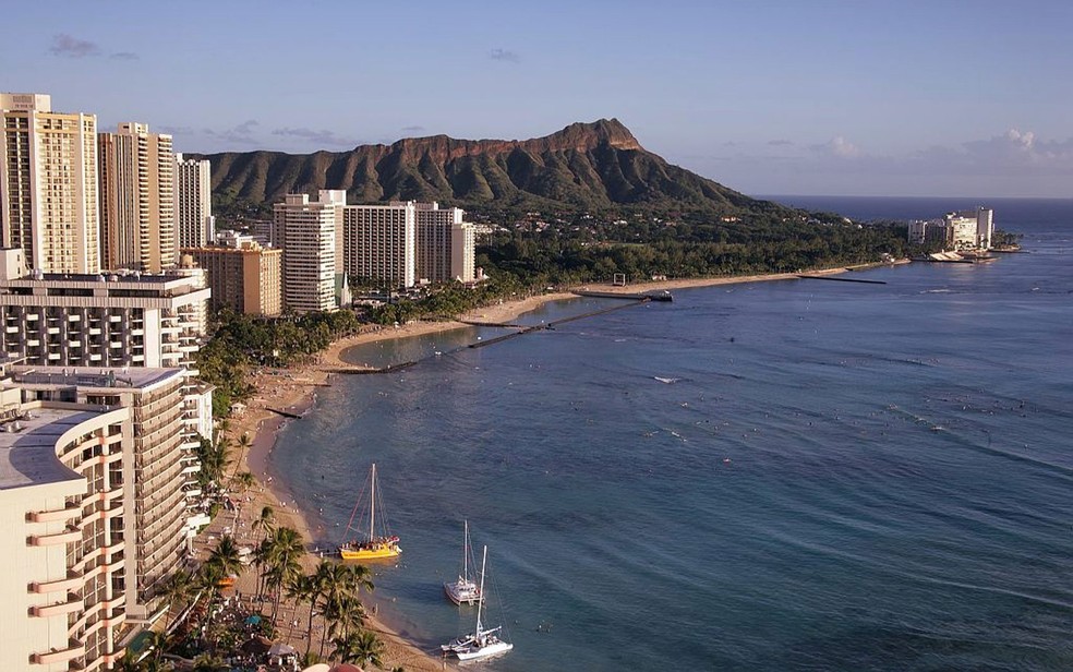 Vista da cidade de Honolulu, a capital do Estado do Havaí (Foto: 12019/Creative Commons)
