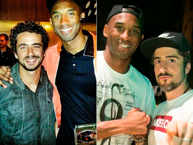 Felipe Andreoli e Marcos Mion prestam última homenagem a Kobe Bryant (Foto: Reprodução/Instagram)