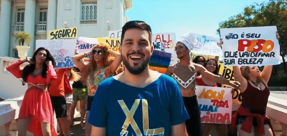 Clipe traz mensagens de aceitação e motivação  (Foto: Arquivo pessoal)