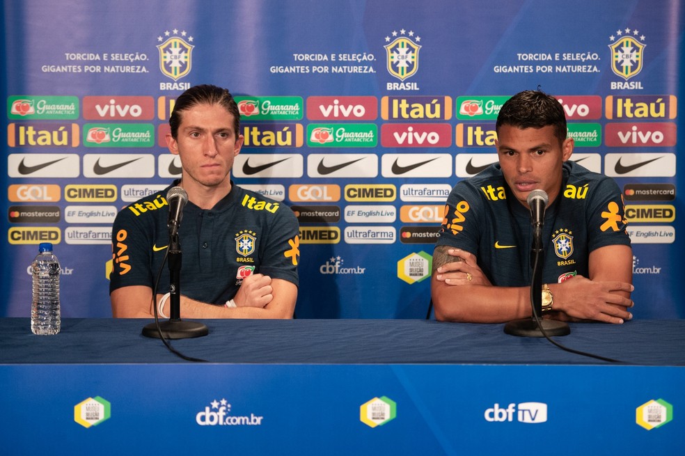 Filipe Luís e Thiago Silva terão 37 e 38 anos na Copa do Catar (Foto: Pedro Martins / MoWA Press)