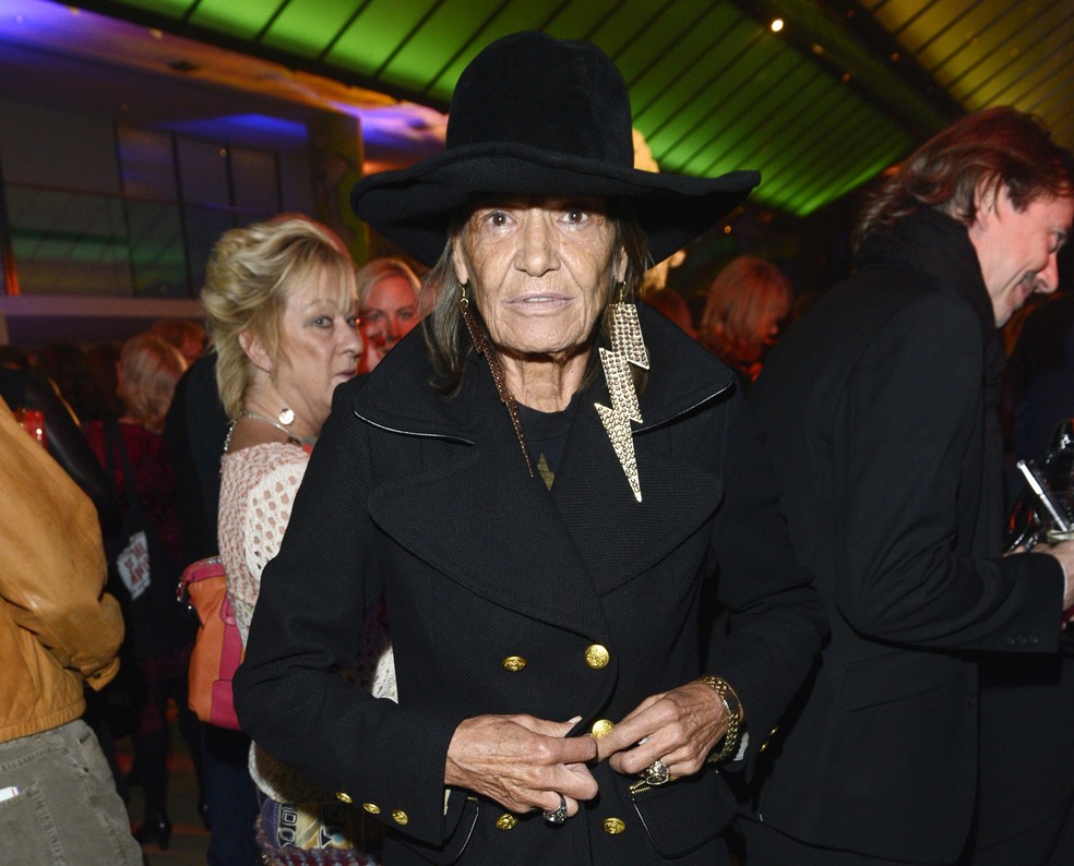 Anita Pallenberg no Festival de Cinema de Londres em 2012 (Foto: Jon Furniss/Invision, Arquivo)