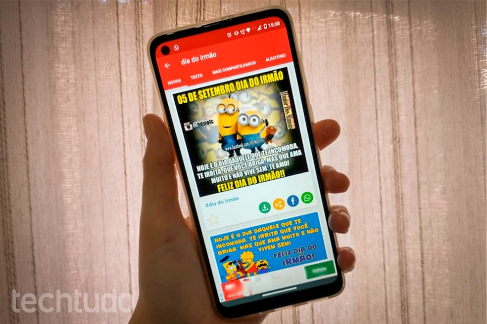 Mensagem Do Dia Do Irmao Para Whatsapp Cinco Apps Com Frases Redes Sociais Techtudo