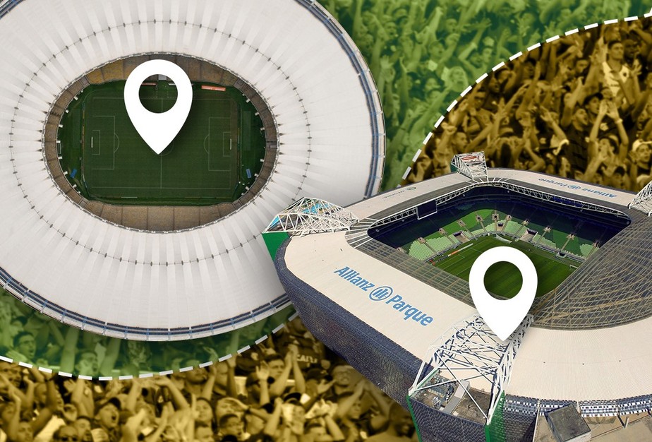 Maracanã e Allianz Parque são os estádios de mais fácil acesso da Série A; Mineirão é o de mais difícil