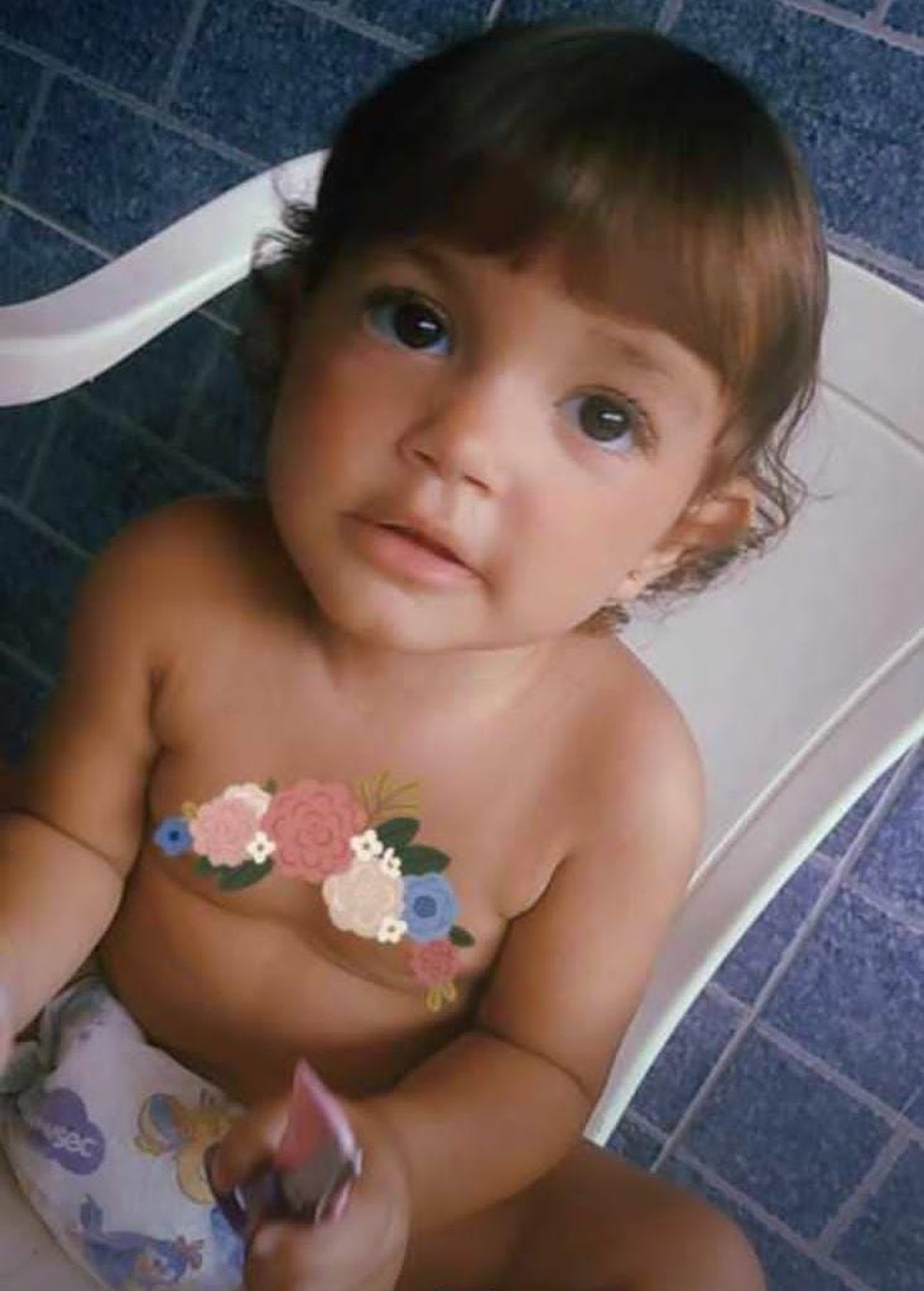 Larissa Lima Corrêa, 2 anos, morreu em acidente de carro com os pais e os irmãos em Magé — Foto: Reprodução