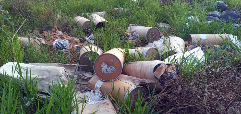 Resíduos sólidos descartados inadequadamente em Vilhena (RO) — Foto: Prefeitura de Vilhena/Divulgação