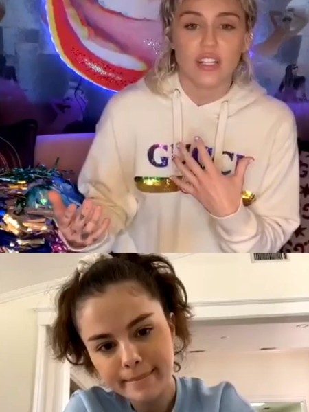 Miley Cyrus entrevista Selena Gomez na série de vídeo 