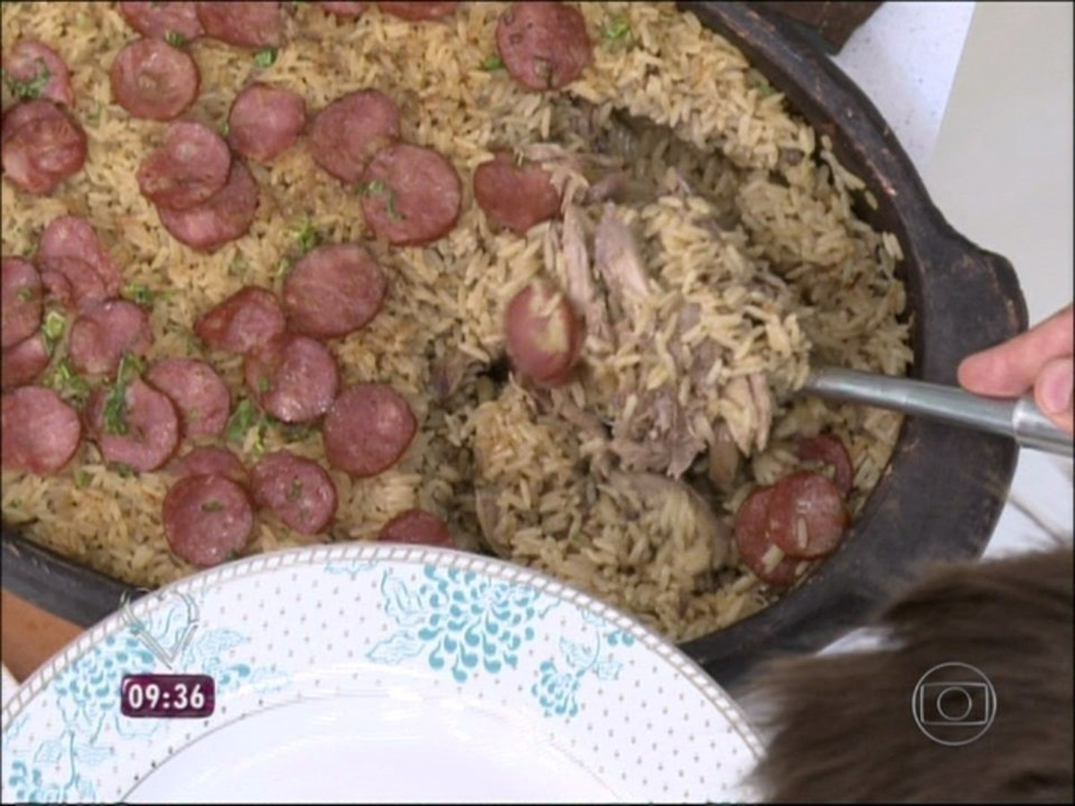 Arroz De Pato Com Farofa De Pinh O Do Rodrigo Hilbert Receitas Gshow Gshow