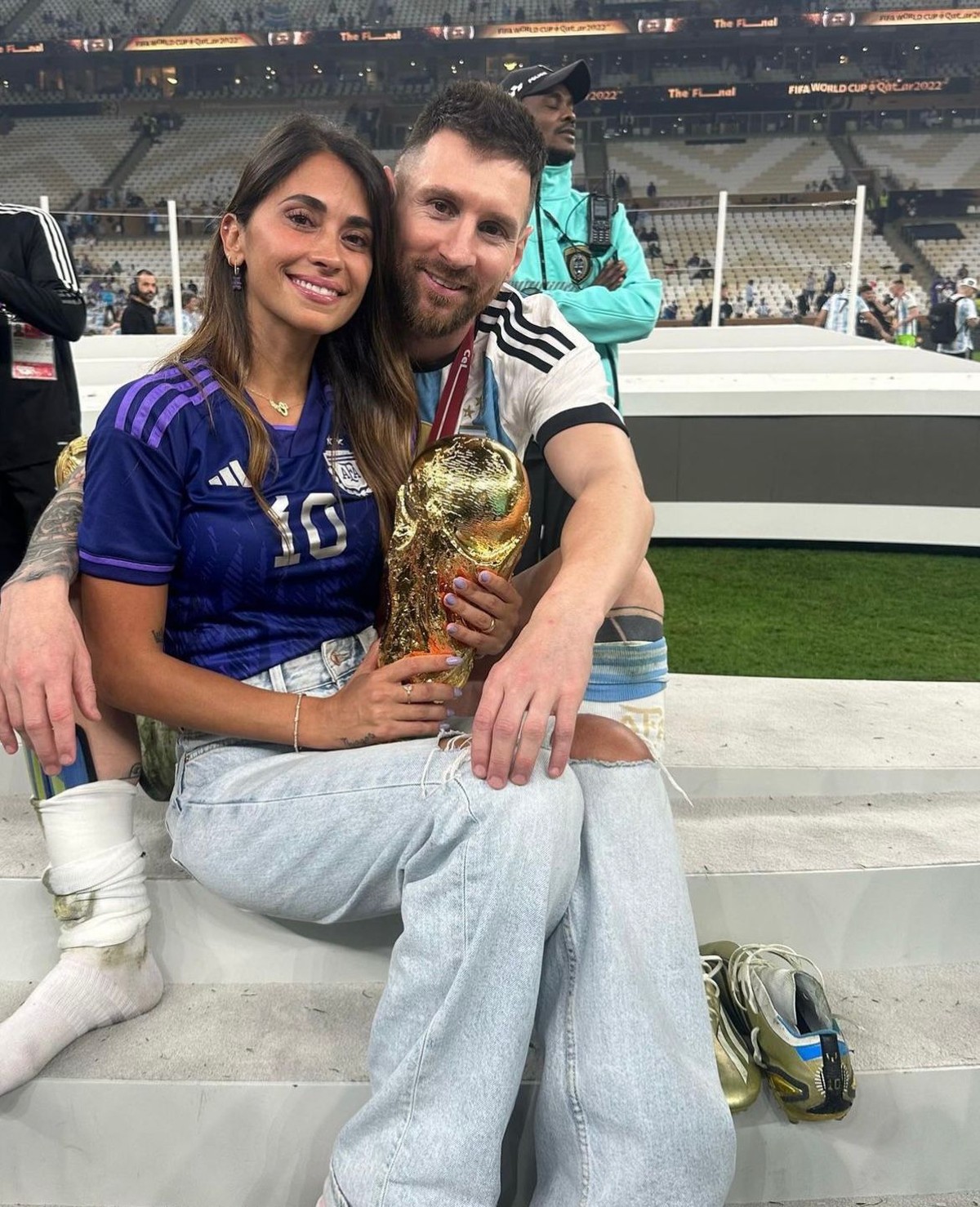 Esposa de Messi, Antonela Roccuzzo celebra titulo da Argentina e se ...
