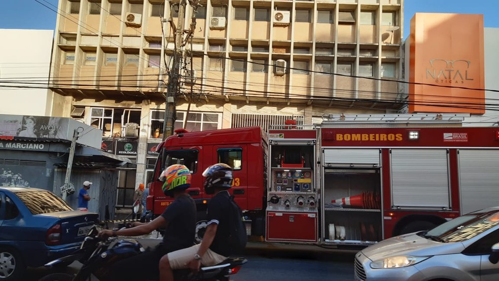 Incêndio atinge loja no Edifício Barão do Rio Branco, em Natal | Rio Grande  do Norte | G1