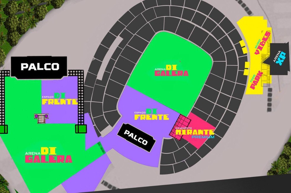 Mapa do Festival de Verão 2020 mostra setores e opções de ...