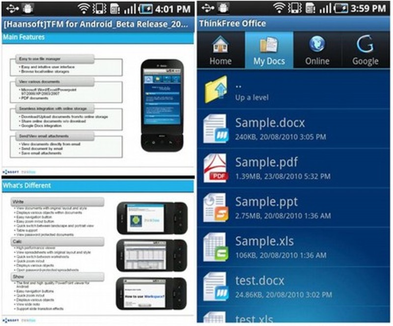 ThinkFree Office Mobile Viewer | Software | TechTudo