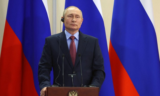 O presidente russo, Vladimir Putin: autocrata e maléfico inclusive para a Ucrânia