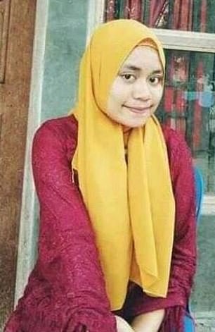 Rosmini binti Darwis, de 16 anos, foi morta na ilha de Sulawesi, na Indonésia (Foto: Reprodução)