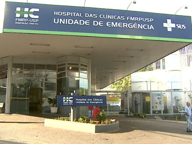 Unidade de Emergência do Hospital das Clínicas em Ribeirão Preto, SP (Foto: Reprodução/EPTV)