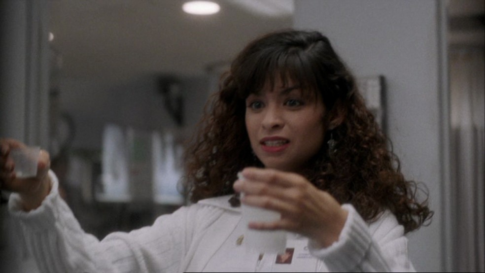 Vanessa Marquez em cena de 'PlantÃ£o mÃ©dico' (Foto: ReproduÃ§Ã£o)