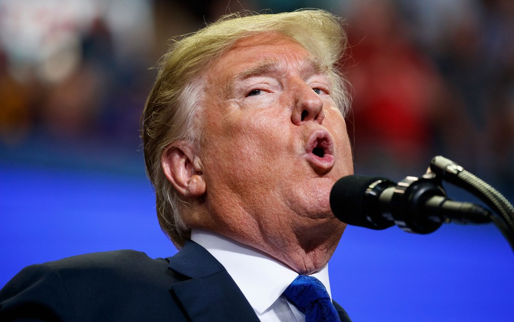 O presidente dos Estados Unidos, Donald Trump â€” Foto: AP Photo/Evan Vucci