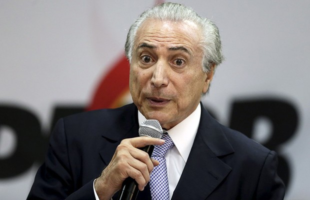 O vice-presidente da República, Michel Temer, durante reunião do partido PMDB (Foto: José Cruz/Agência Brasil)