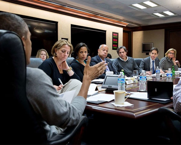 Obama em reunião na Casa Branca (Foto: Divulgação Casa Branca)