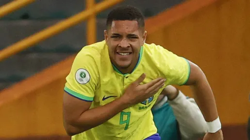 Roque comanda vitória do Brasil no hexagonal final do Sul-Americano Sub-20