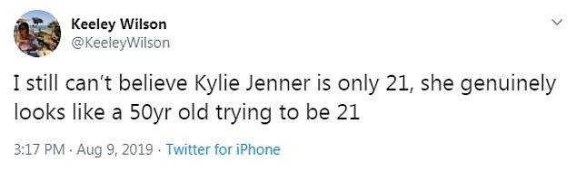 Fãs criticam aparência de Kylie Jenner (Foto: Twitter)