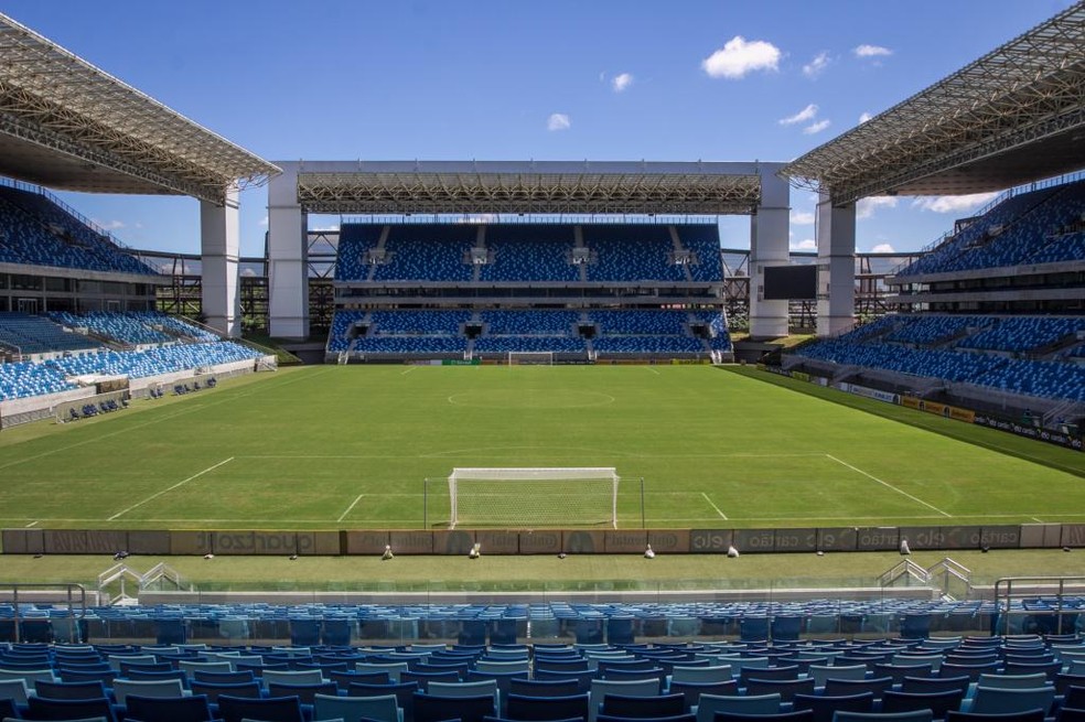 Torcedores poderão voltar a assistir jogos nas arquibancadas da Arena Pantanal, em Cuiabá — Foto: Junior Silgueiro/Secom-MT
