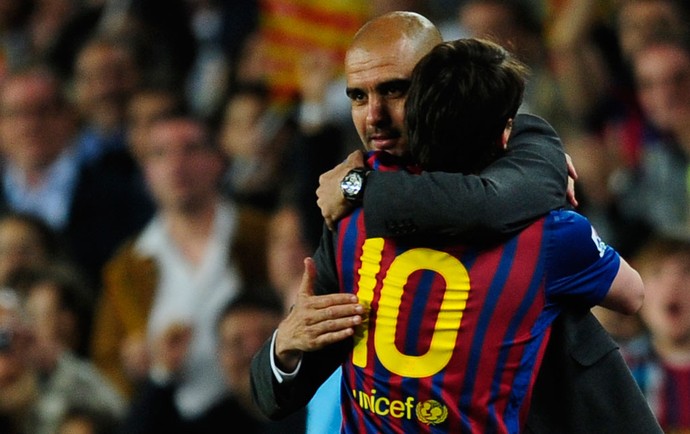 Messi Guardiola Barcelona (Foto: AP)