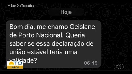 Telespectadores tiram dúvidas sobre regimes de divisão de bens no Bom Dia Responde