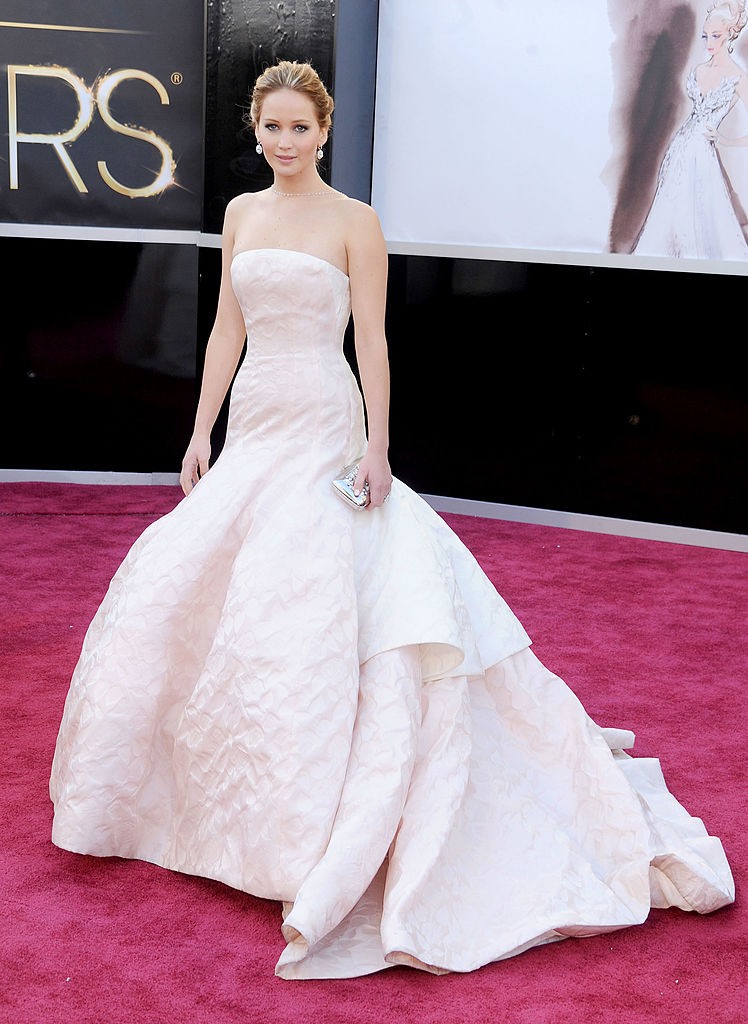 Jennifer Lawrence no Oscar de 2013 (Foto: Getty Images)
