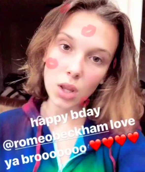 Millie Bobby Brown estaria namorando Romeo Beckham (Foto: Instagram Millie Bobby Brown/ Reprodução)