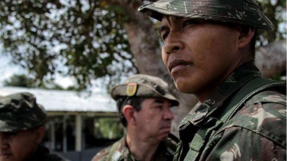 Dezenas de militares do Exército cuidaram da logística da expedição (Foto: BBC)