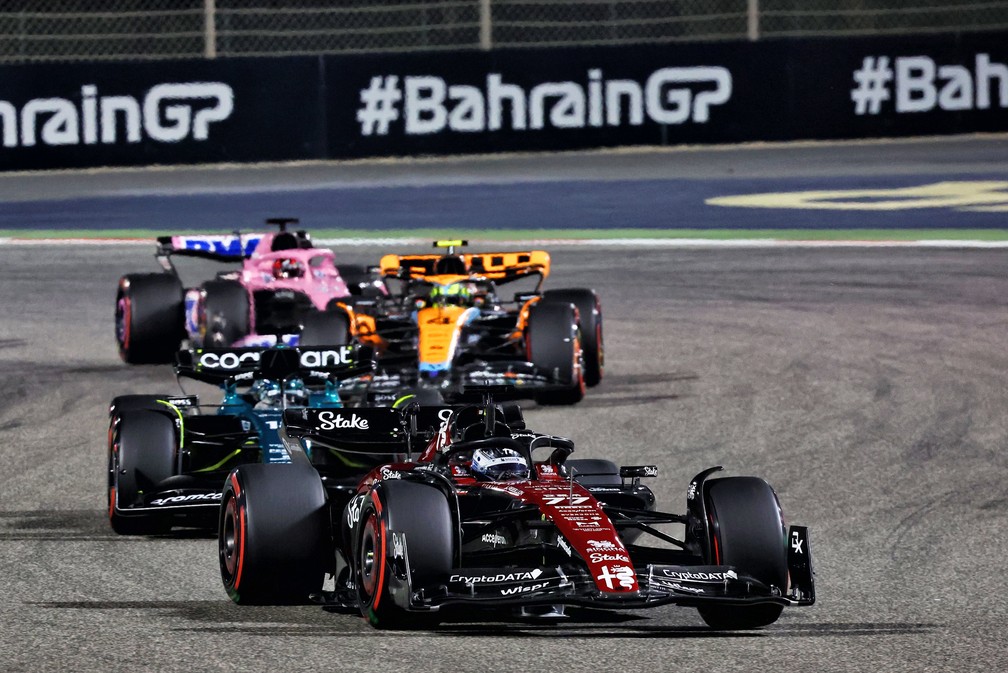 Valtteri Bottas terminou na oitava posição do GP do Bahrein, abertura da temporada 2023 da F1 — Foto: Alfa Romeo F1 Team