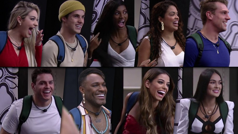 Nove ex-participantes disputam duas vagas para voltar para o game — Foto: Globo