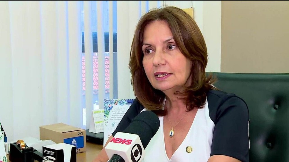 Deputada Martha Rocha em entrevista à GloboNews — Foto: Reprodução