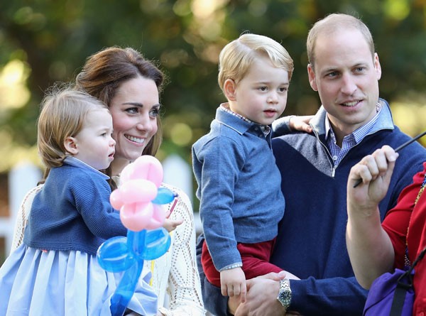 William com os filhos e a mulher (Foto: Getty Images)