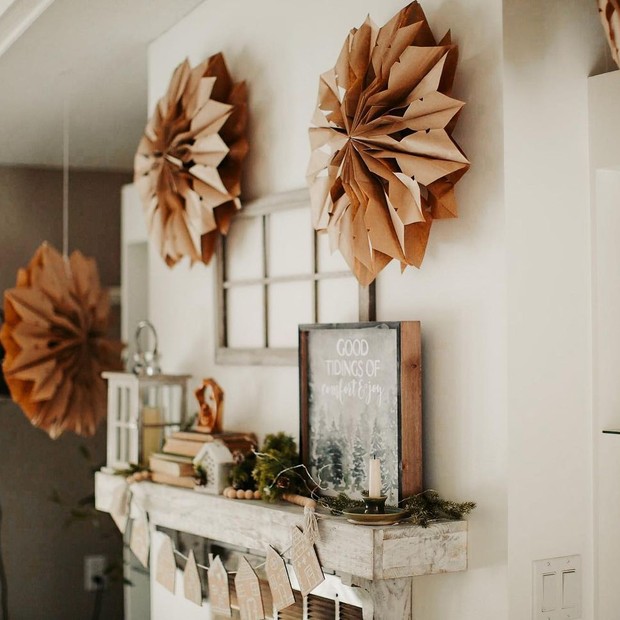 6 ideias de decoração de Natal simples para parede (Foto: Reprodução/ Instagram/ @grow.and.create)