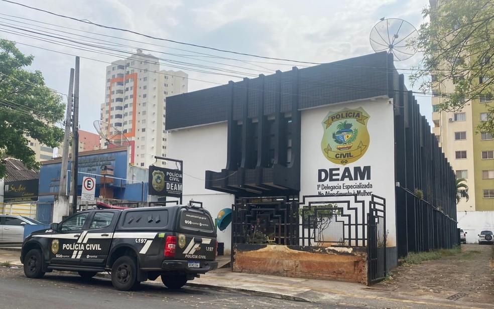 Delegacia Especializada em Atendimento à Mulher (Deam), em Goiânia, Goiás — Foto: Danielle Oliveira/g1