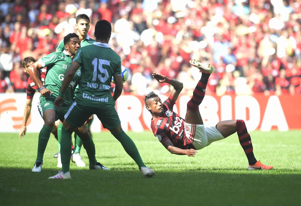Bruno Henrique em Flamengo x Goiás — Foto: André Durão