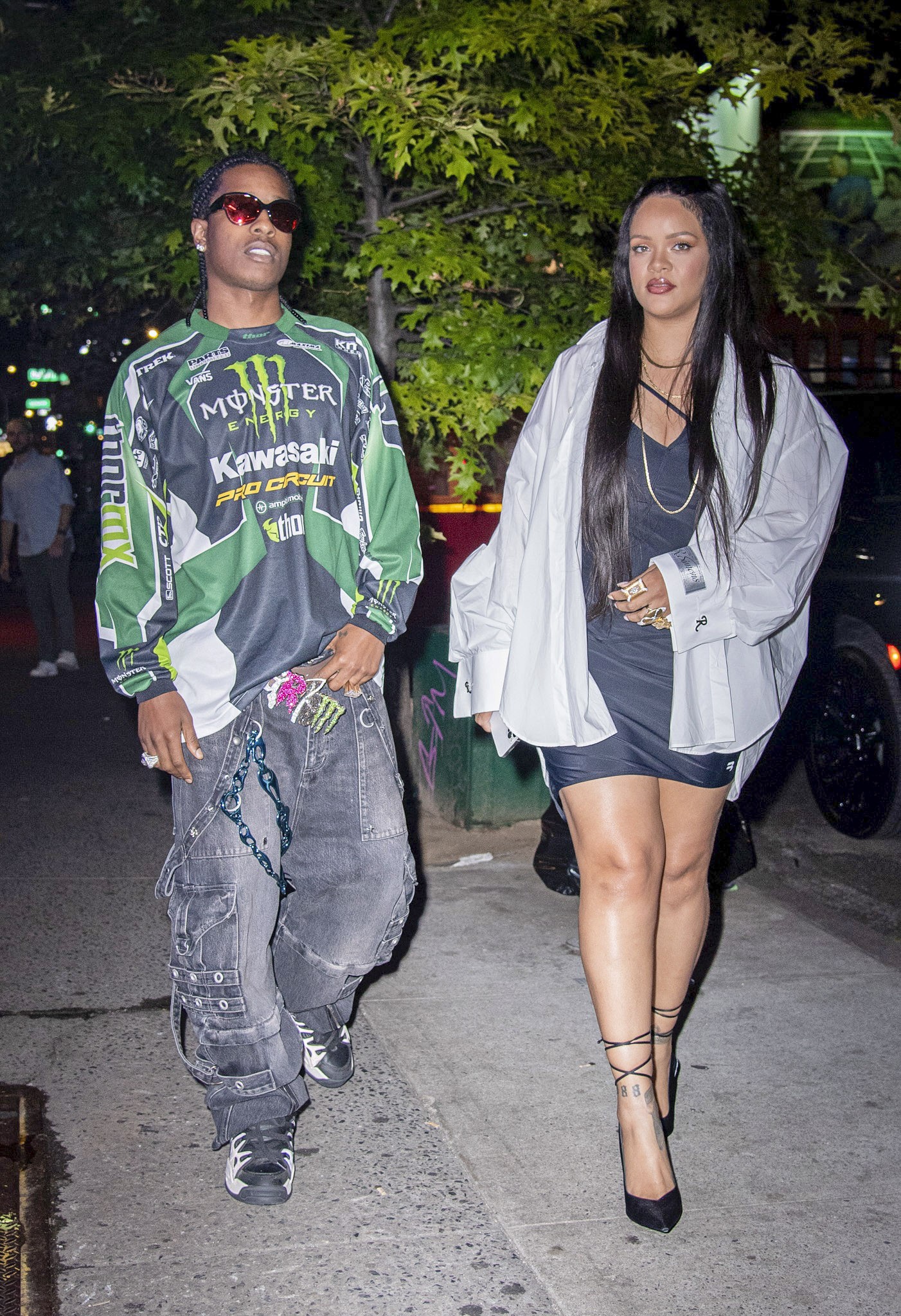 A$AP Rocky e Rihanna saíram para jantar juntos em Nova York (Foto: The Grosby Group)
