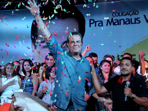 Henrique Oliveira, candidato à prefeitura de Manaus pelo SD (Foto: Rickardo Marques/G1 AM)