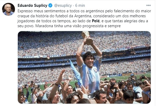Famosos, atletas e clubes fazem homenagem a Maradona (Foto: Reprodução)