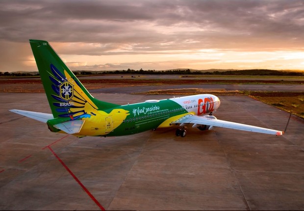 Copa no voo: avião vira bar gigante durante jogo Brasil x Coreia