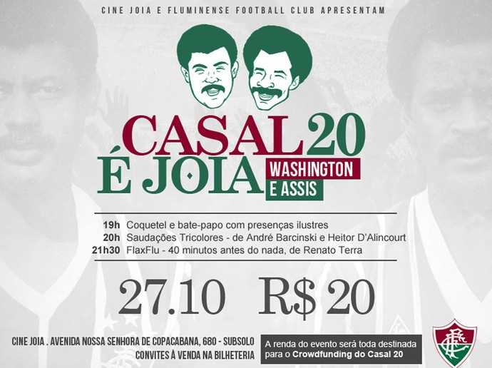 Flu exibe filmes com renda revertida ao Crowdfunding do Casal 20 ...