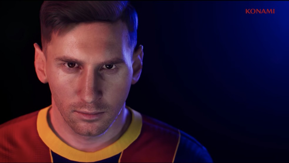 Messi na Unreal Engine, motor gráfico do PES para PS5 e Xbox Series X — Foto: Reprodução