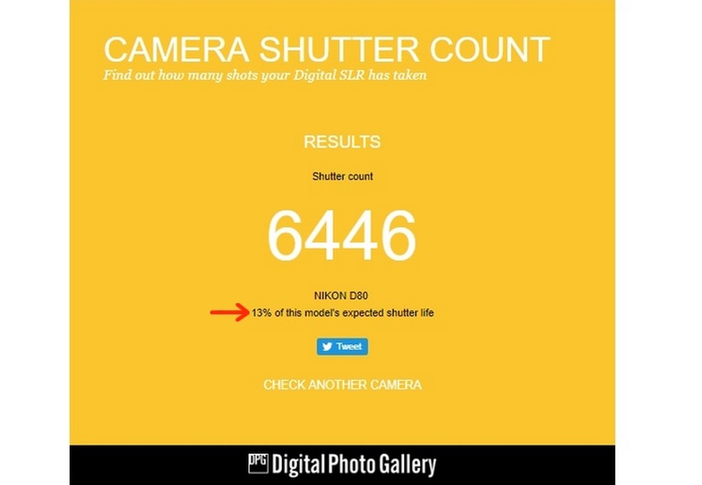 shutter count nikon