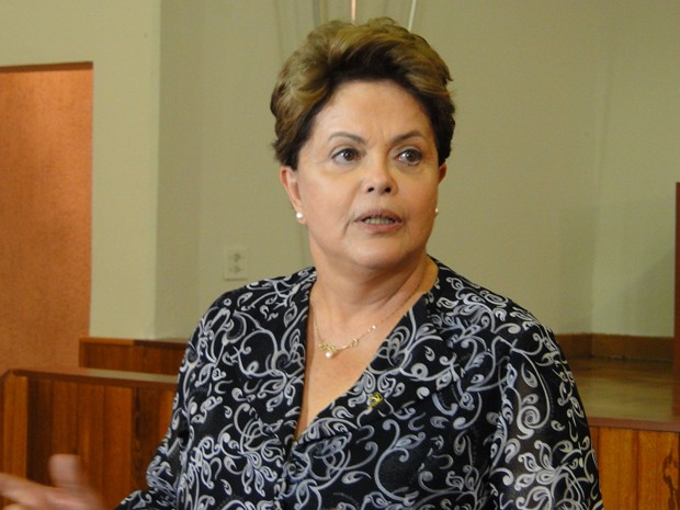 A presidente Dilma Rousseff, em visita a escola do Pronatec, em Belo Horizonte (Foto: Raquel Freitas/G1)