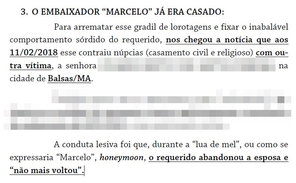 Processo que denunciou Marcelo Henrique Morato Castilho — Foto: Reprodução