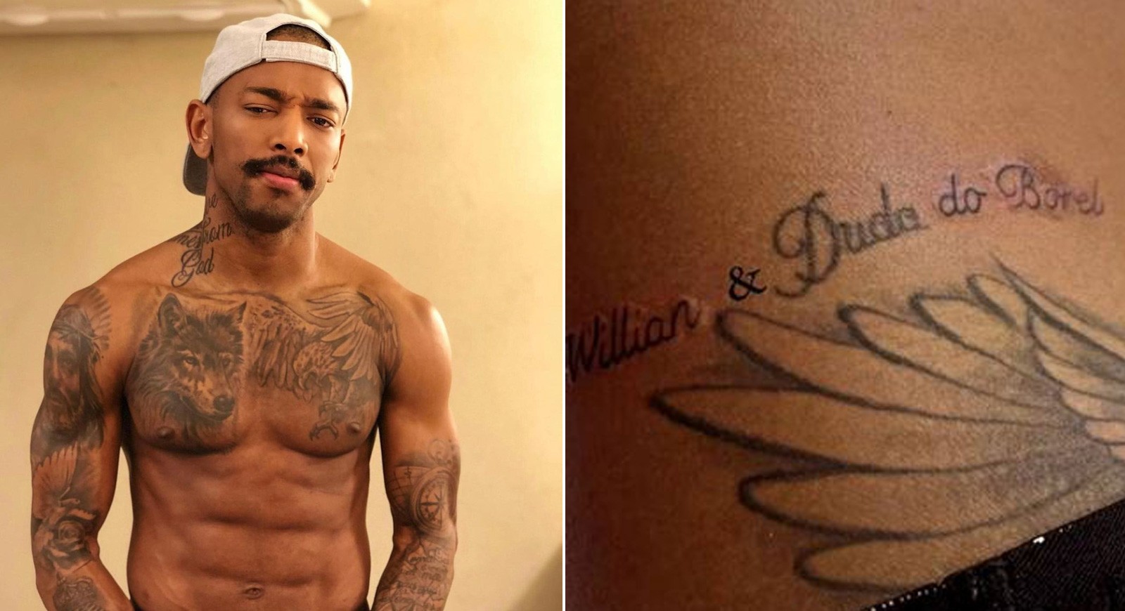 Nego do Borel exibe tatuagem (Foto: Reprodução/Instagram)