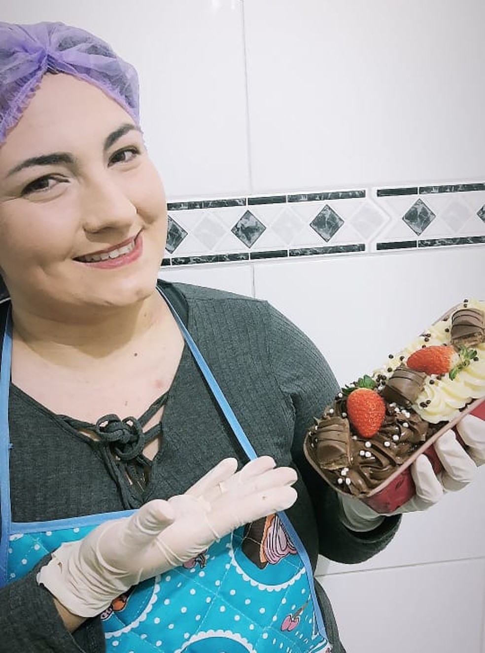 Ângela passou a fazer doces depois que perdeu o emprego durante a pandemia em Marília — Foto: Arquivo pessoal/Ângela Oliveira