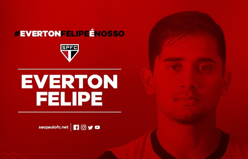 AnÃºncio do SÃ£o Paulo no site oficial do clube (Foto: DivulgaÃ§Ã£o)